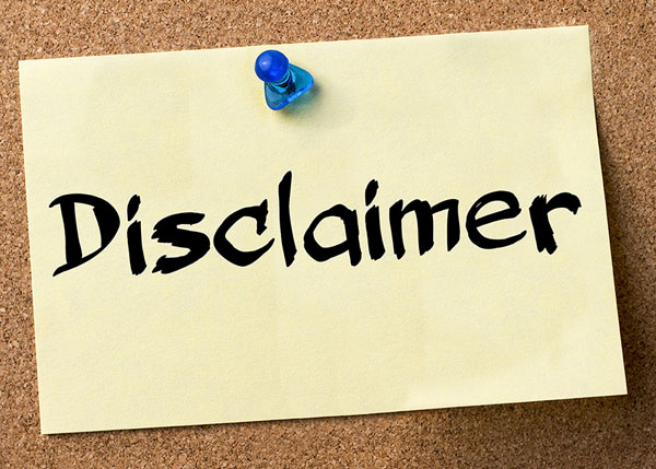 disclaimer disclaimer
